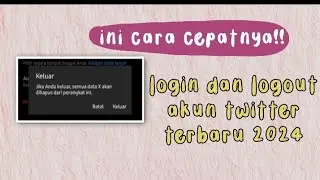 Cara Login Dan Logout Akun Twitter Di Hp