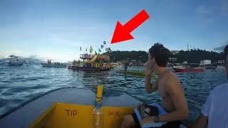 JUMPING OFF A FLOATING BAR?!