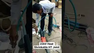 22kV Heat Shrinkable HT Joint Installation works.