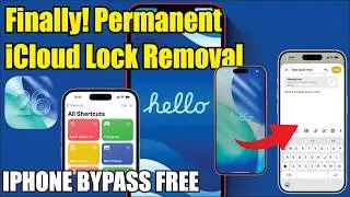 Finally! Permanent iCloud Lock Removal iPhone 2026 100% Working