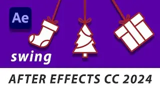 CHRISTMAS SWING ANIMATION -  AFTER EFFECTS CC 2024 TUTORIAL-  - MOTION GRAPHICS