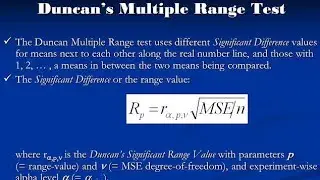 Duncan's Multiple Range Test (DMRT) Numerical Example Step by Step by Hand in Urdu