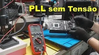 GTX980 TI liga sem imagem. Faltando tensão de PLL. [GTX980 TI no video. PLL voltage missing].