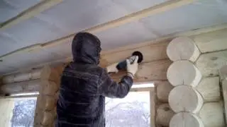 Шлифовка сруба