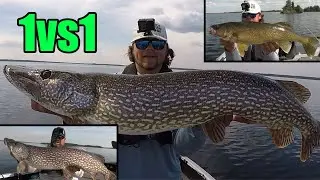 Fishing 1v1 vs Mac in Northern MB! | Walleye and Pike!