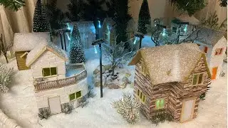 DIY CHRISTMAS VILLAGE  || SIMPLE AND EASY CHRISTMAS VILLAGE MADE FROM CARDBOARD