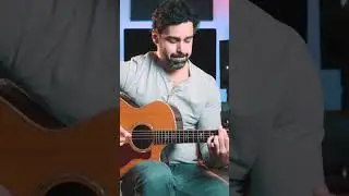 Utilizing other fingers for melodic notes to create intriguing harmonics  #percussivefingerstyle