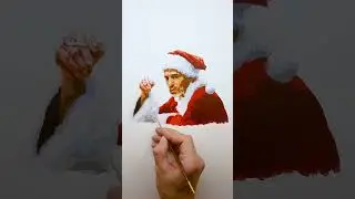 Рисуем плохого Санту! Всех с Новым Годом! (Drawing a bad Santa! Happy New Year to all!) #shorts