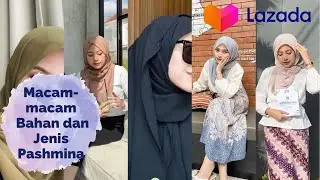 LAZADA HAUL! Belanja berbagai macam jenis dan bahan pashmina! Look favorit kalian yang mana?🤩🥰🤍
