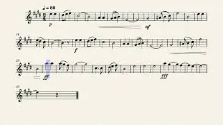 Land of Hope and Glory Clarinet by Elgar