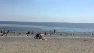 Центральный пляж Алушты "Ласковый берег" 18 мая 2015 г.