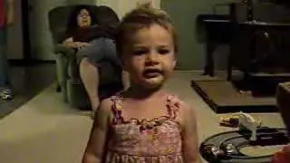 25 month Baby girl sings I am a child of God.. Brooke