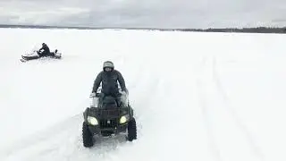 Дрифт на квадроцикле, озеро Велье