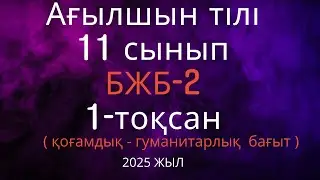 Ағылшын тілі   11 сынып   БЖБ-21-тоқсан  \ 2025 жыл