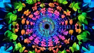 Psychedelic Fractal Screensaver 🌈 Soft Trippy Geometry for Relaxing & Focus (1 Hour)