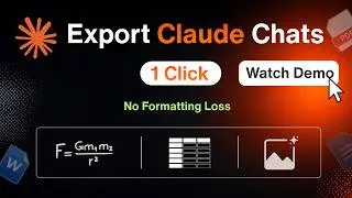 How to Export Claude Chat to PDF, Word and Google Docs in 1 Click | No Formatting Issues