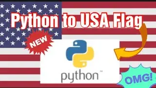 USA flag to python 1 hour working let's make it #pythonturtle #graphices #USAflag #flag #pythontoUSA