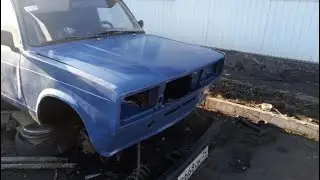 Покраска подкапотки ваз 2104 часть 5