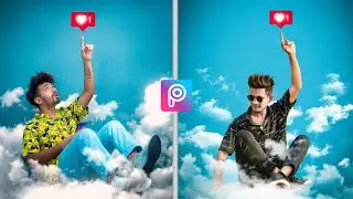 Cloud Concept PicsArt Photo Editing Tutorial | Latest 2022 Viral Sky Cloud Photo Editing | RTWORLD