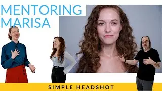 Mentoring Marisa  Simple Portrait with Umbrellas