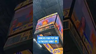 Knicks fans blending in with the locals 👏 #pacers #knicks #fyi  #trending #ecf