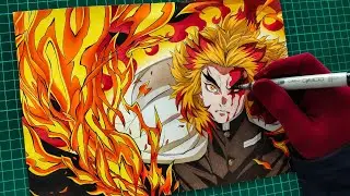 Drawing Rengoku Kyojuro | Demon Slayer | 鬼滅の刃