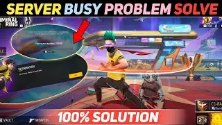 FREE FIRE SERVER BUSY 😕 PROBLEM SOLUTION || SERVER BUSY PLEASE TRY AGAIN LATER PROBLEM SOLVE