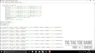 Tic Tac Toe Game - Part 4 | Python Tutorial | Python Game X and 0 | CodeSky