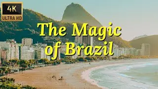 BRAZIL 4K | Brasil Visto de Cima em ULTRA HD | Bossa Nova & Samba Instrumental