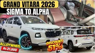 Grand Vitara 2026 Sigma Genuine Accessories With Price | Grand Vitara Sigma To Alpha Modified 
