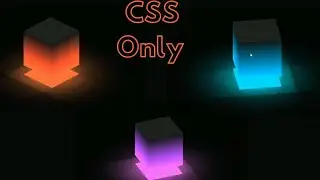 Best 3D rotating cube animation in Css || CSS3 animation 