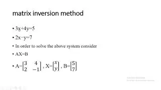 Solving system of linear equation || Cramer's rule ||  Matrix inversion method