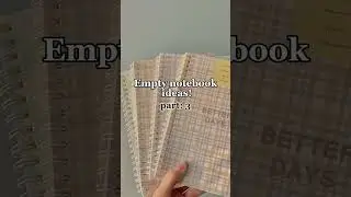 Empty notebook ideas! part: 3 #shorts
