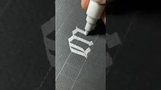 Calligraphy with metallic chiseled marker. #calligraphy