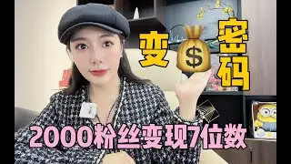 2000粉丝变现150w