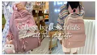 College bag essentials ✨💗💕 | @study_buddy12