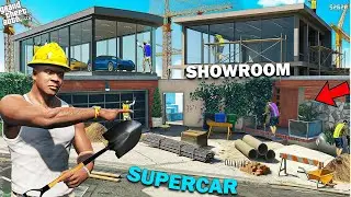 Franklin Build His New Biggest Supercar Showroom in GTA 5! | SHINCHAN GTA 5 VIDEO