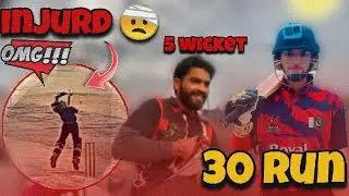 Ball Hits Batsman’s Head 🤕|  25-Over GoPro Cricket Match Drama & thriller #vlogs