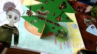 51 Делаем новогоднюю елочку настольную с нуля.