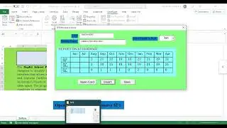 Automatically Inserting Attendance in the Card by selecting what month to start