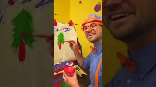 Blippi is painting! 