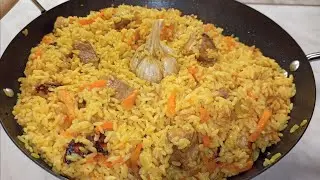 How to cook pilaf in a frying pan. Pilaf with pork