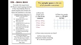 17B - Sample Space