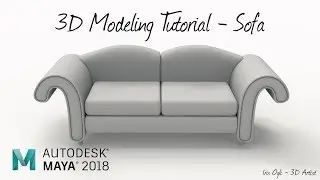 3D Modeling Tutorial - Modeling sofa in Autodesk Maya 2026