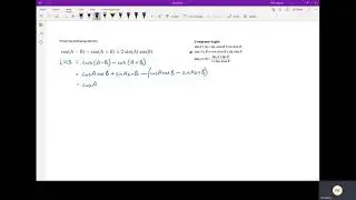Proving an identity using the compound angle formulae