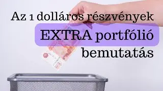 Nem volt könnyű dolgom a hozott portfólióval - Az 1 dolláros részvények
