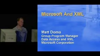 WinDNA 2000 - Microsoft and XML - Matt Domo - 2000/03