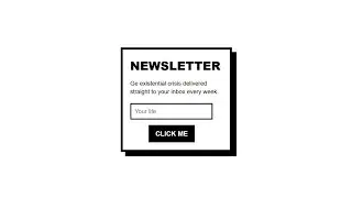 Build a Modern Newsletter Card with HTML & CSS