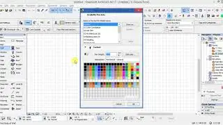 How to set pen weight on Archicad
