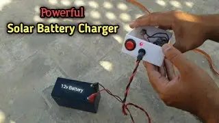 How to Make Solar Battery Charger at Home  | High Amp Solar Battery Charger